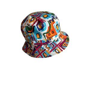Kbethos Premium Headwear Abstract Pattern Bucket Hat One Size Cotton